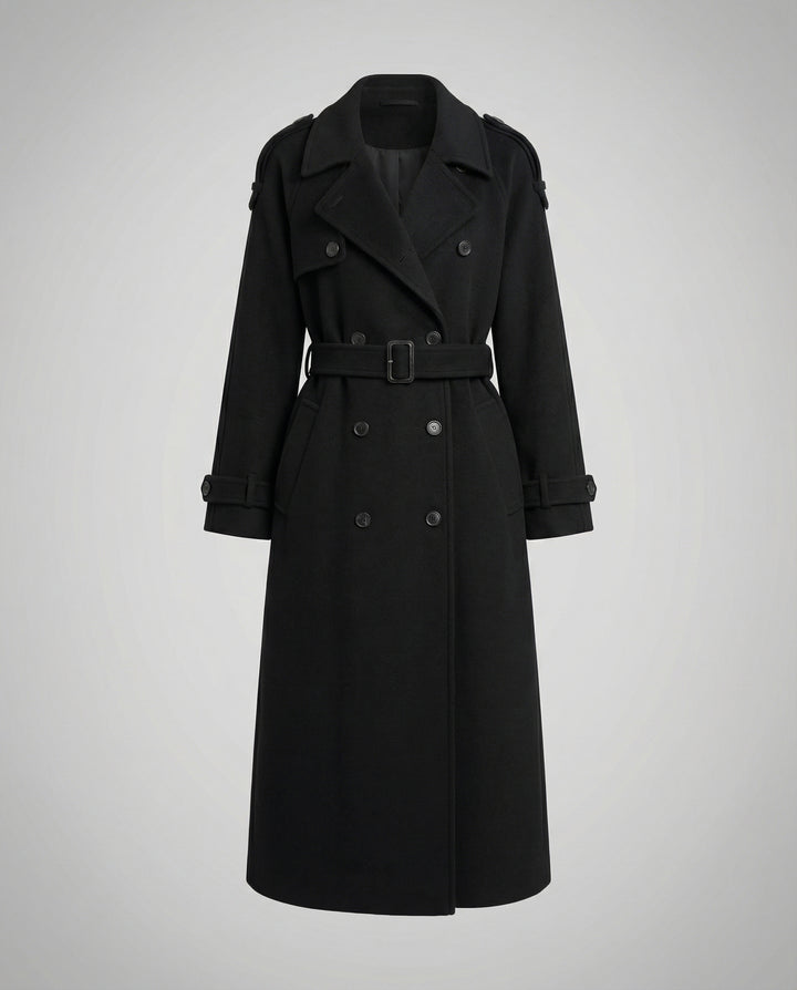 Bequemer Oversized Wollmantel Damen
