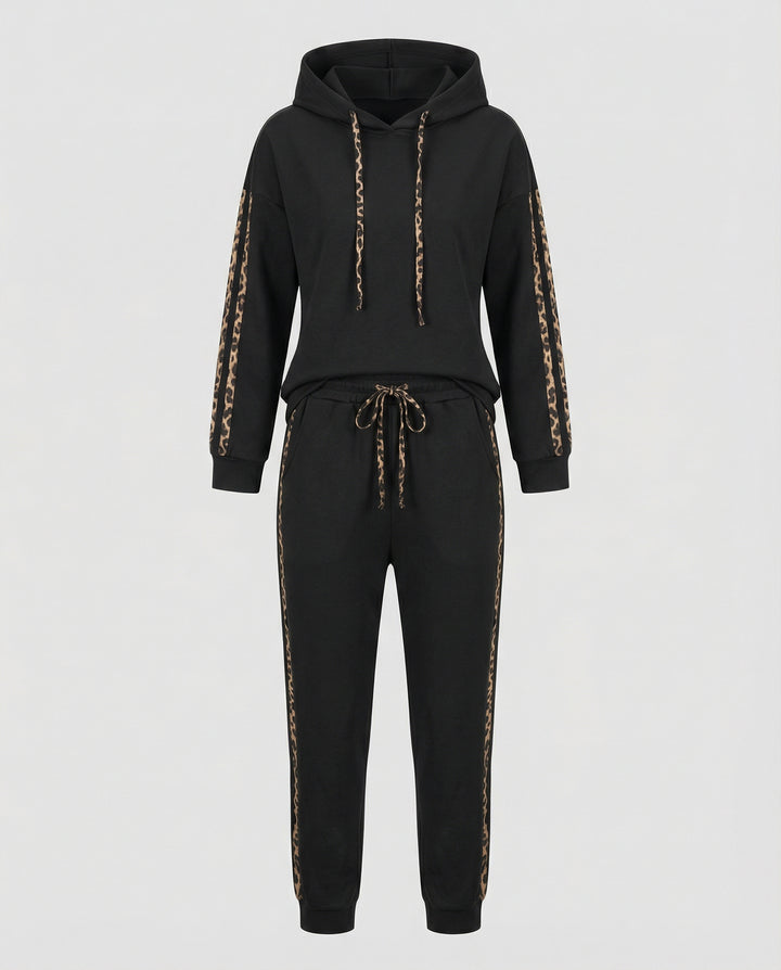 Zebramuster Damen Jogginganzug