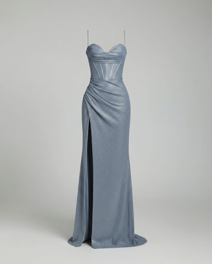 Pailletten Maxikleid Damen