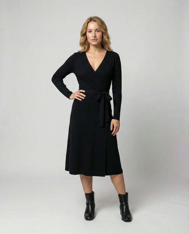 Elegantes Wickelkleid Damen