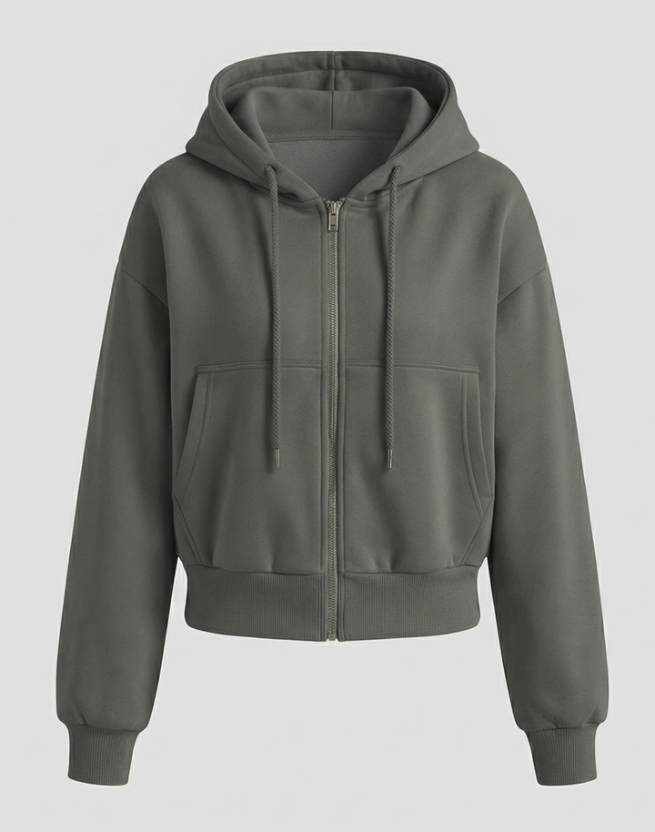 Oversize Sweatshirt Reißverschluss