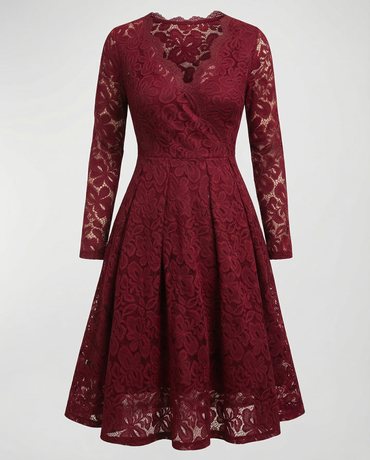 Elegantes Spitzenkleid Damen