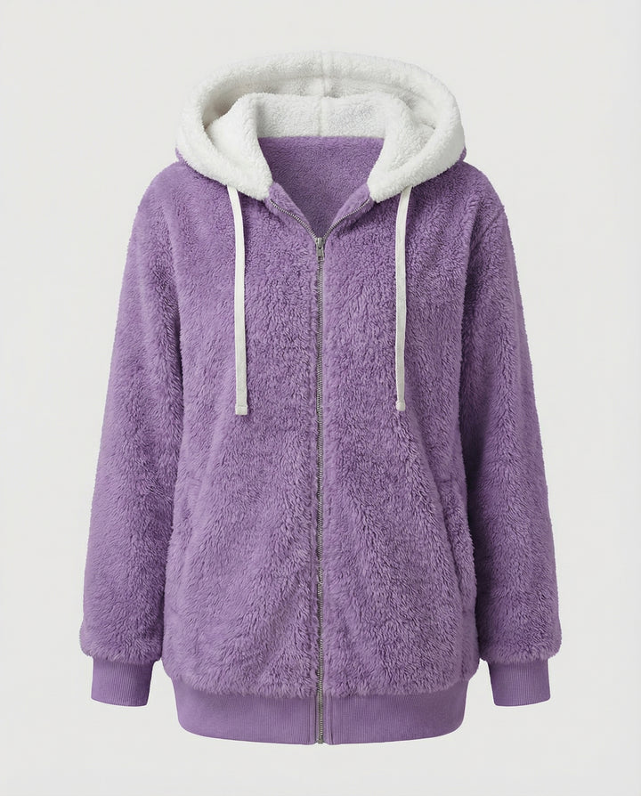 Übergroße Teddyjacke Damen