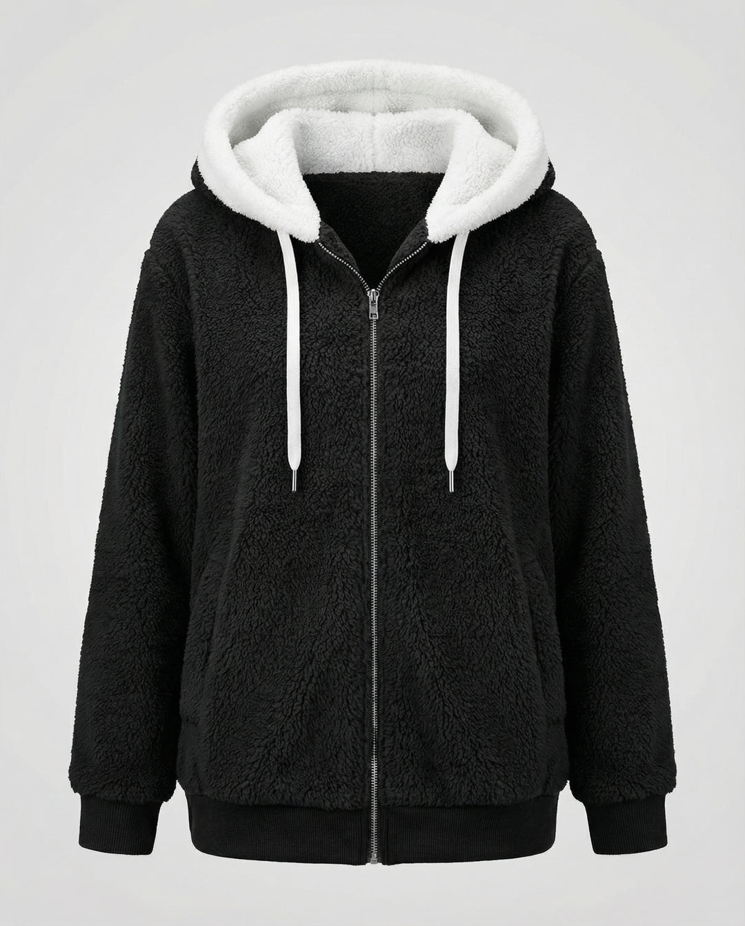 Übergroße Teddyjacke Damen