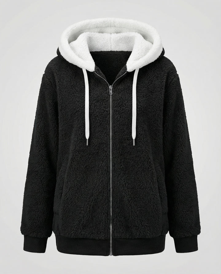 Übergroße Teddyjacke Damen