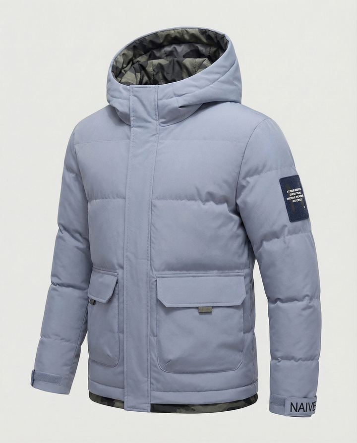 Warme Damen Winterjacke Kapuze