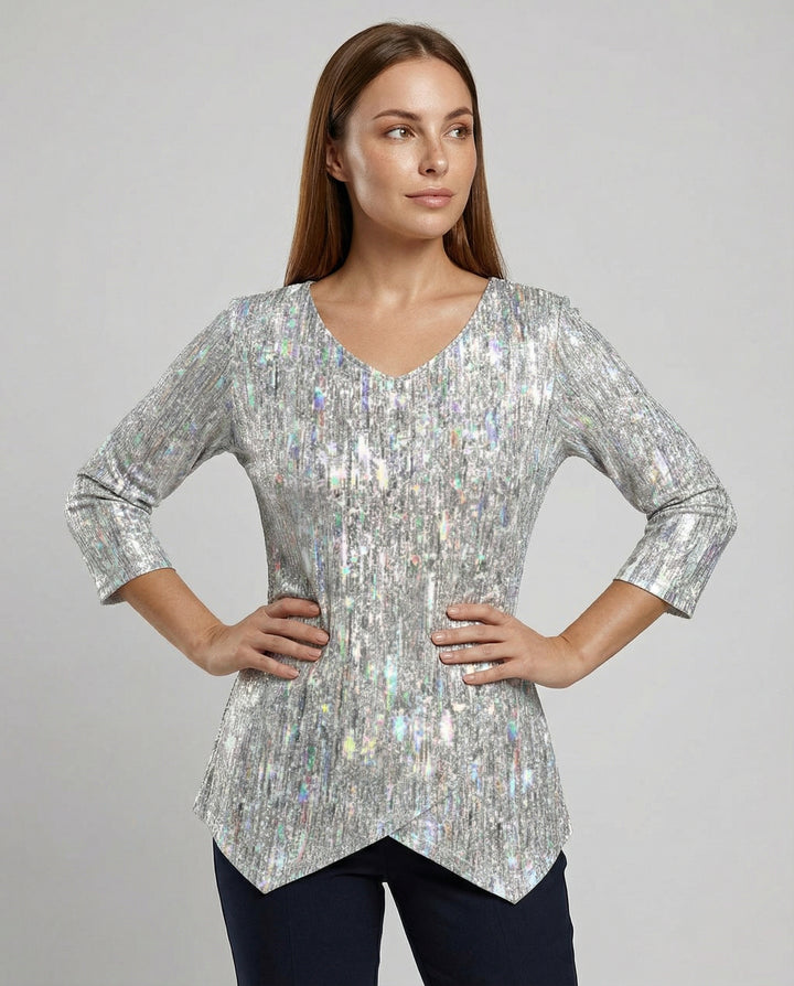 Elegantes Damen V-Neck Oberteil