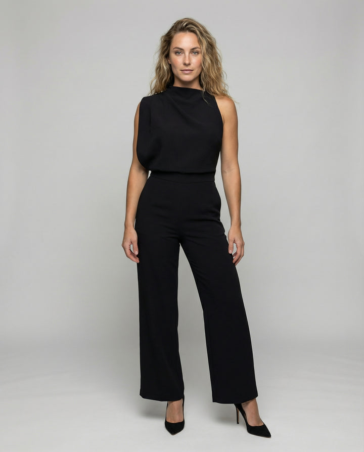 Eleganter Overall Damen Rundhals