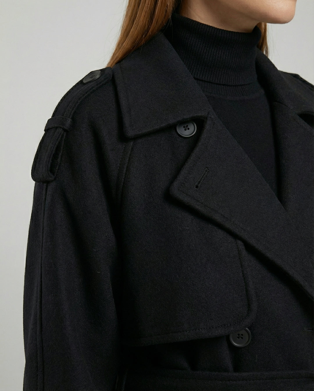 Oversized Woll Winterjacke