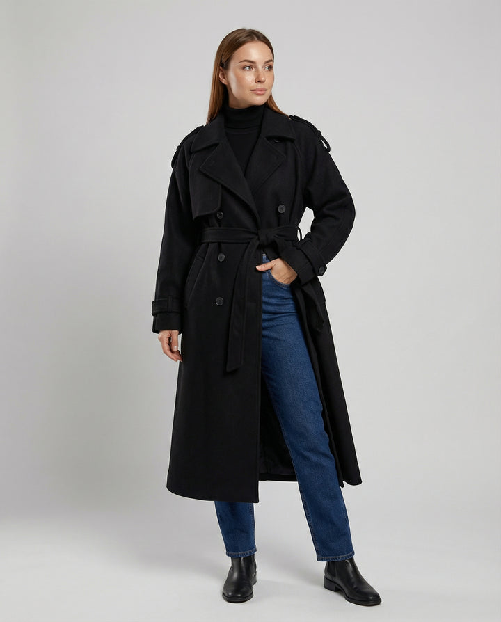 Oversized Woll Winterjacke