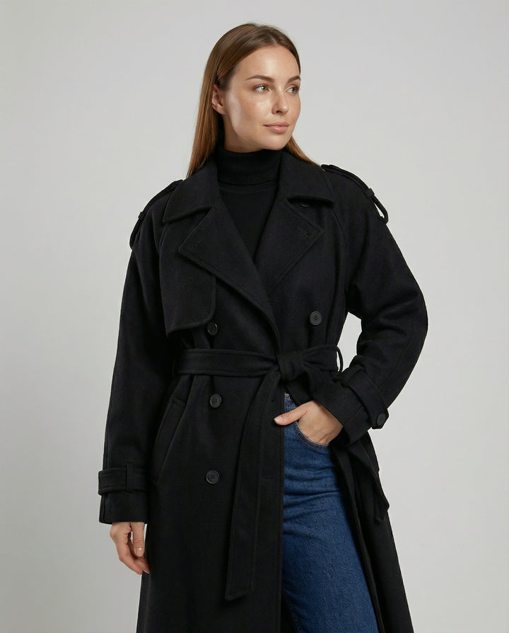 Oversized Woll Winterjacke