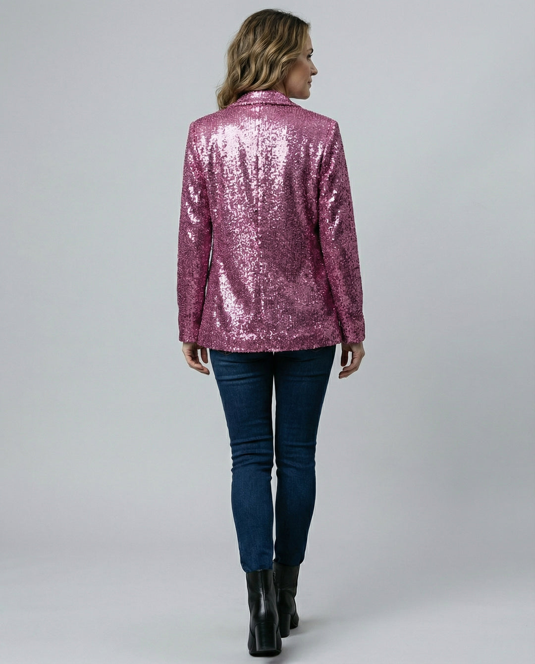 Glitzernder Damen Paillettenblazer