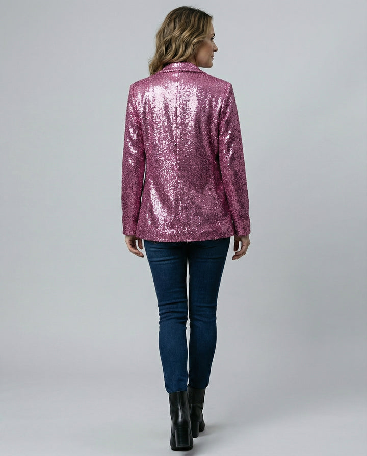 Glitzernder Damen Paillettenblazer