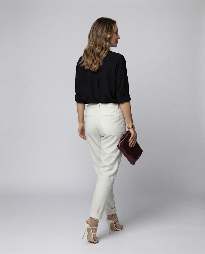 Elegante Damen Taillenhose