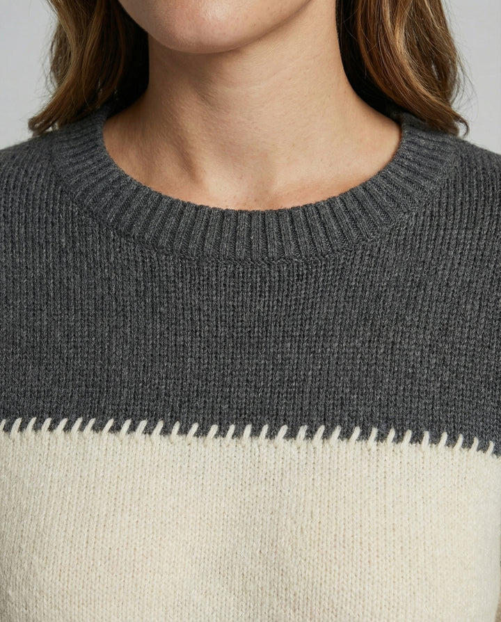 Lockerer Streifenpullover Damen Bequem