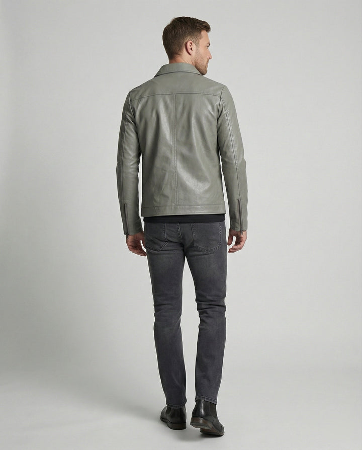 Herren Lederjacke figurbetont