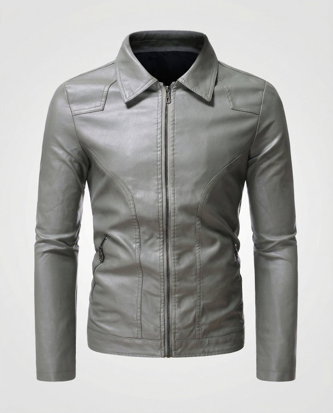 Herren Lederjacke figurbetont