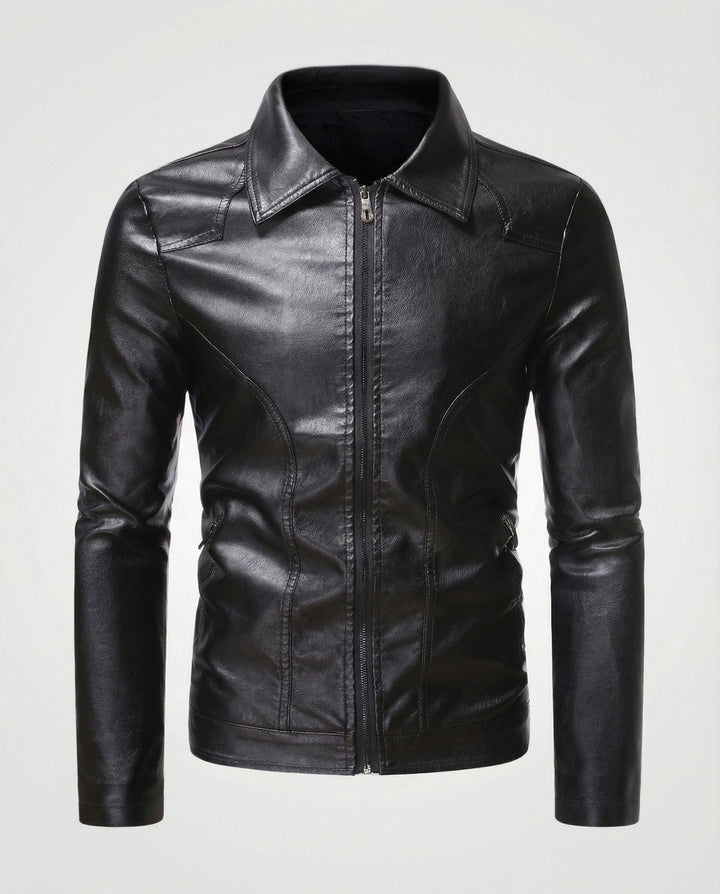 Herren Lederjacke figurbetont