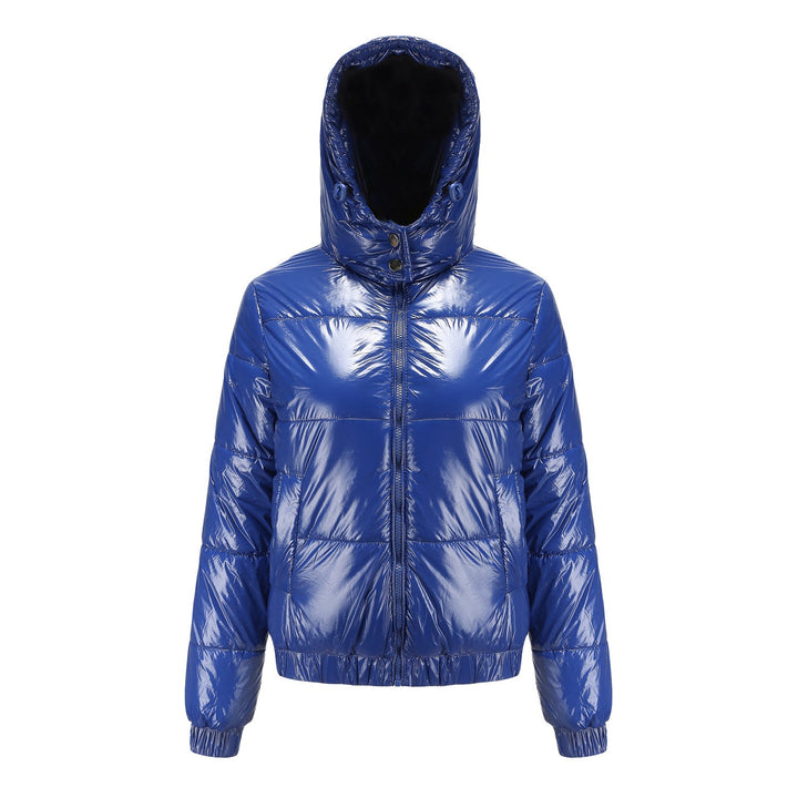 Glänzende Wasserabweisende Thermo Komfort Winterjacke Damen