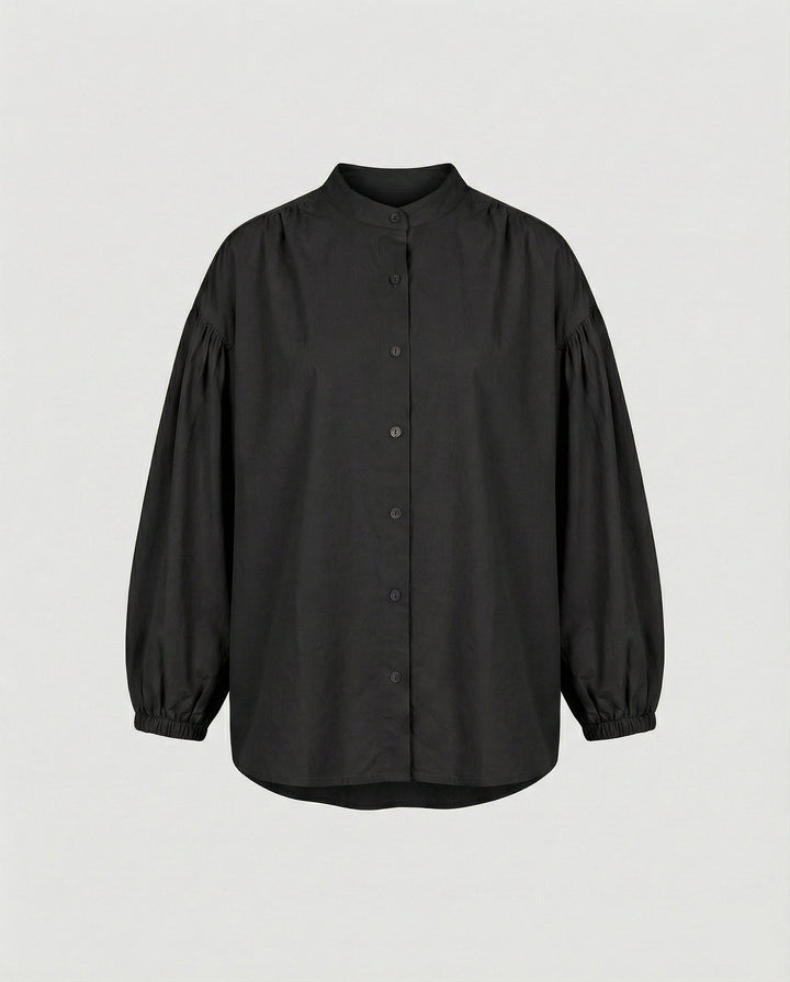 Damen Bluse mit voluminösen Ärmeln und Trend-Design