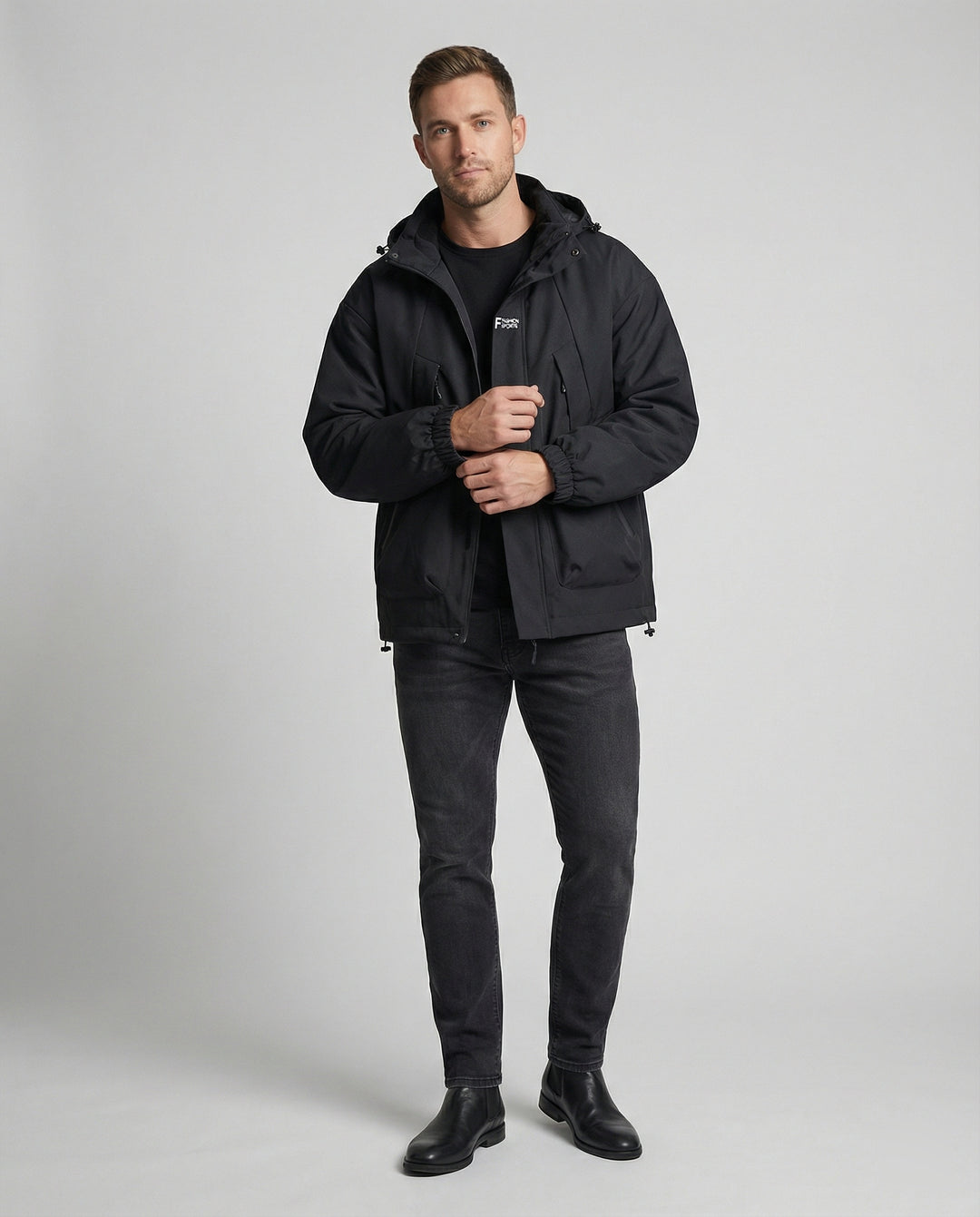 Multifunktionale Fleece Winterjacke