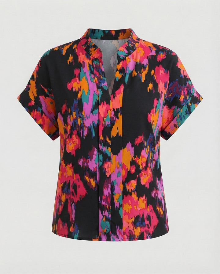 Damen Bluse mit floralem Design und luftigen Ärmeln