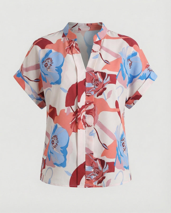 Damen Bluse mit floralem Design und luftigen Ärmeln