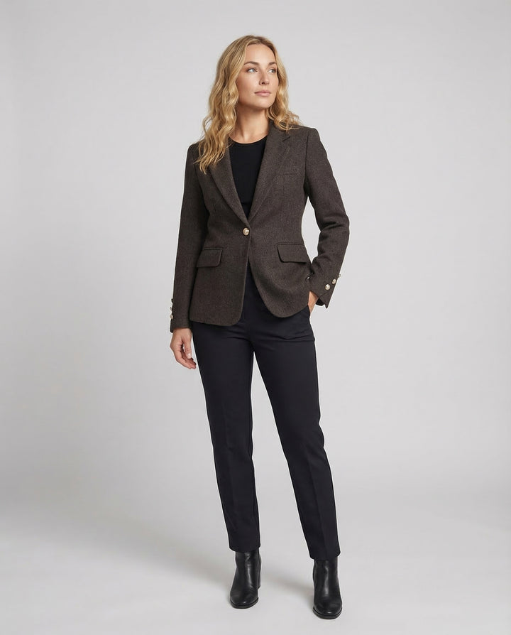 Damen Eleganter Langärmeliger Blazer