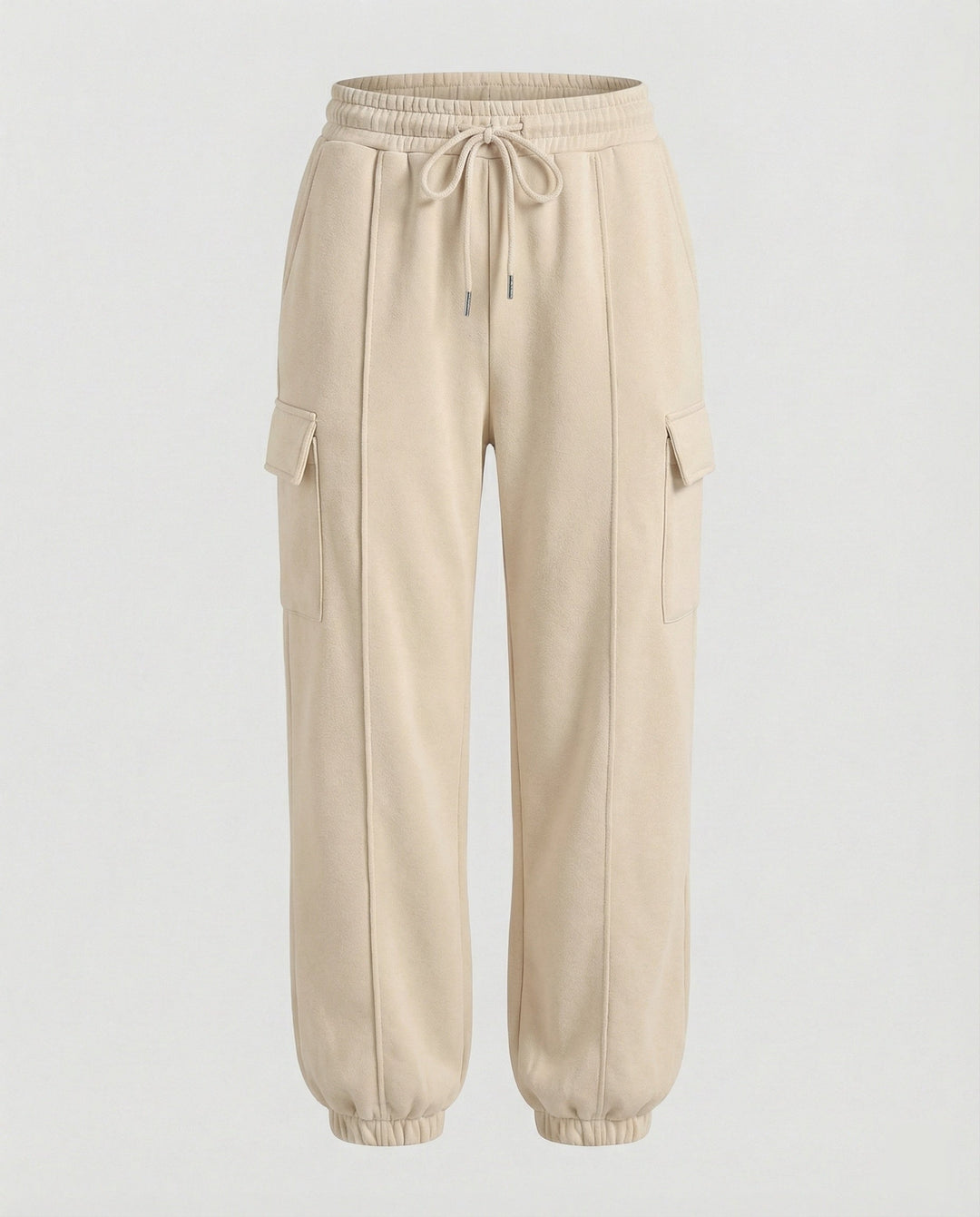Damen Bequeme Cargo-Hose mit elastischem Bund