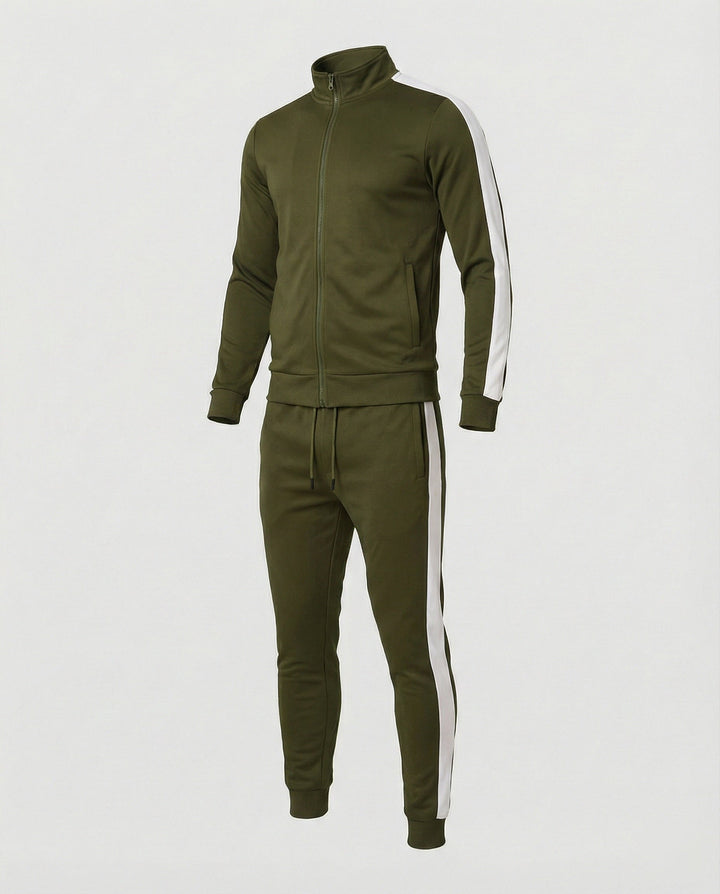 Herren Trainingsanzug Slim Fit mit Stehkragen