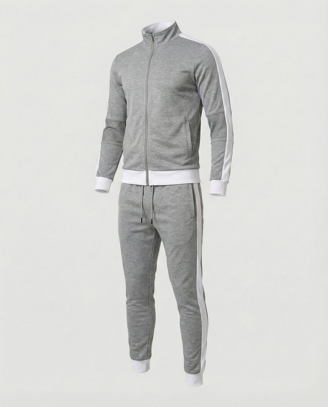 Herren Trainingsanzug Slim Fit mit Stehkragen