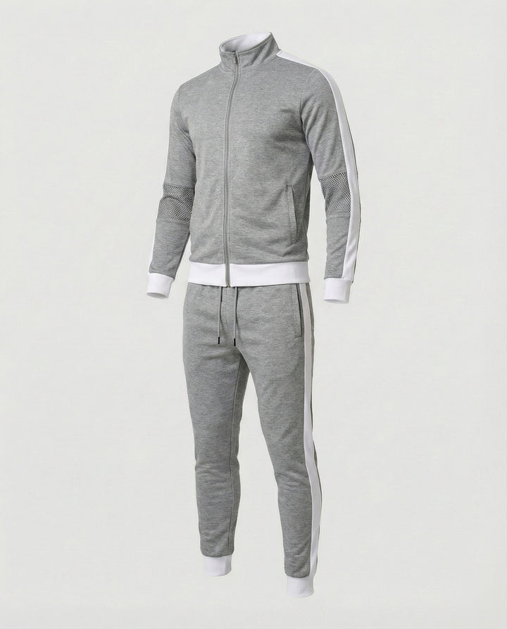 Herren Trainingsanzug Slim Fit mit Stehkragen