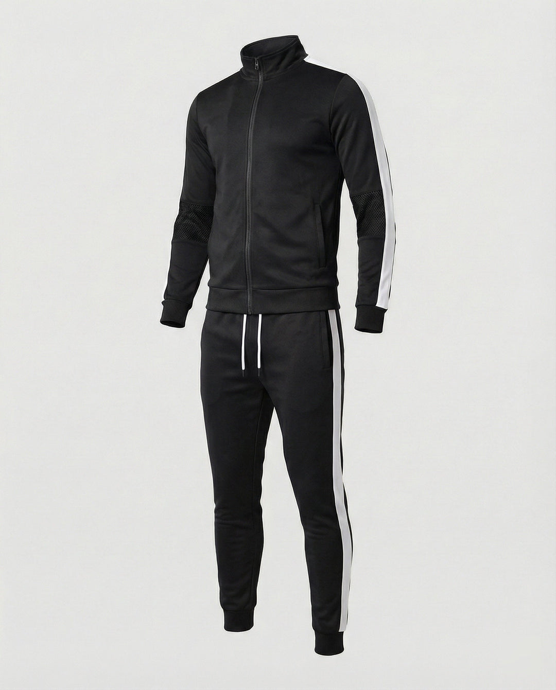 Herren Trainingsanzug Slim Fit mit Stehkragen