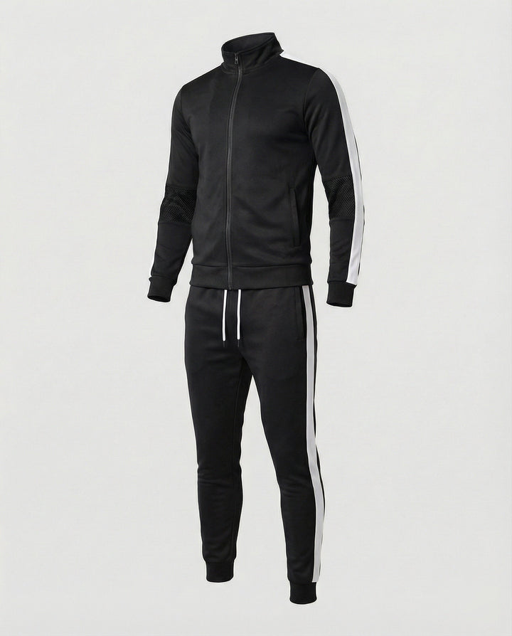 Herren Trainingsanzug Slim Fit mit Stehkragen
