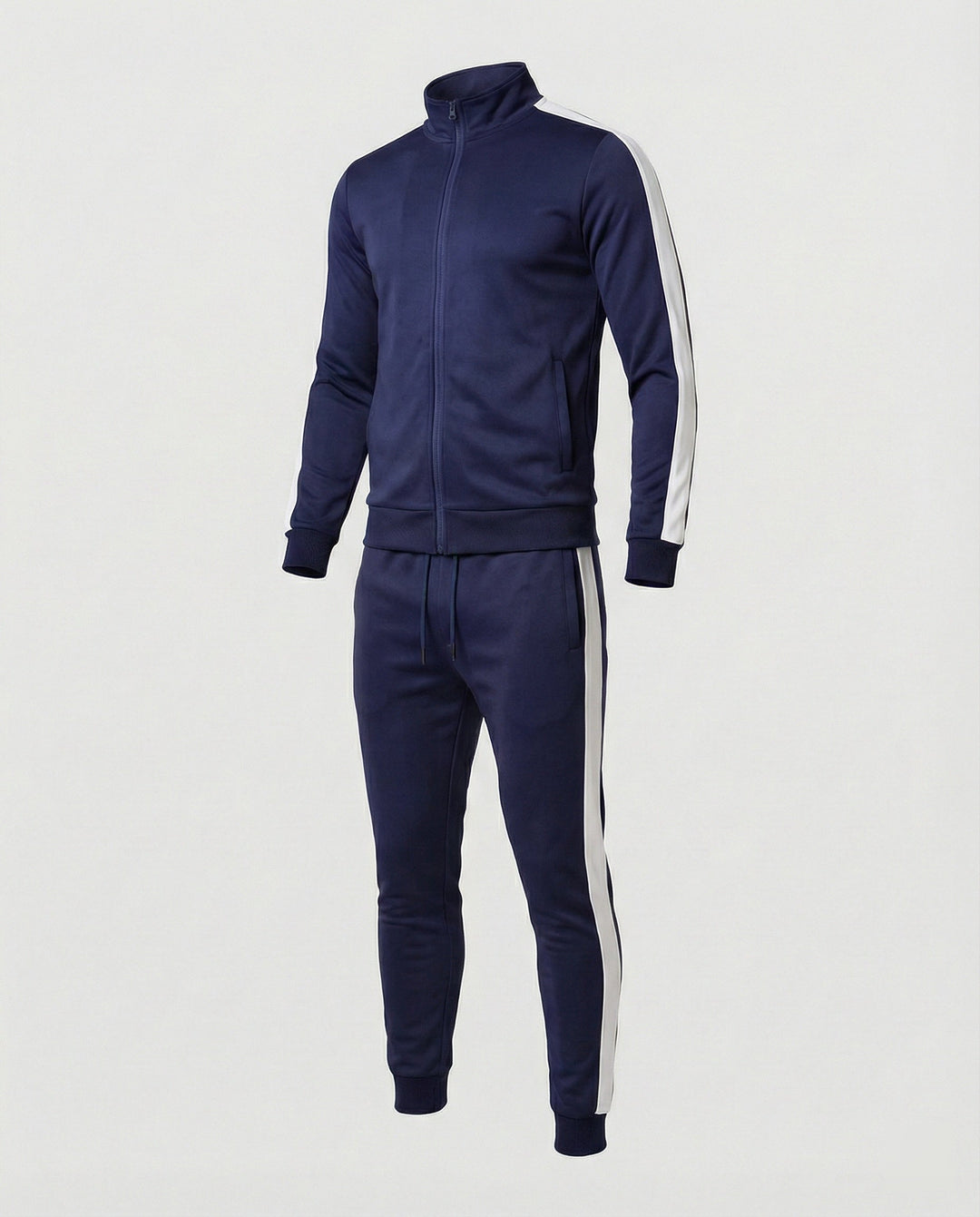Herren Trainingsanzug Slim Fit mit Stehkragen