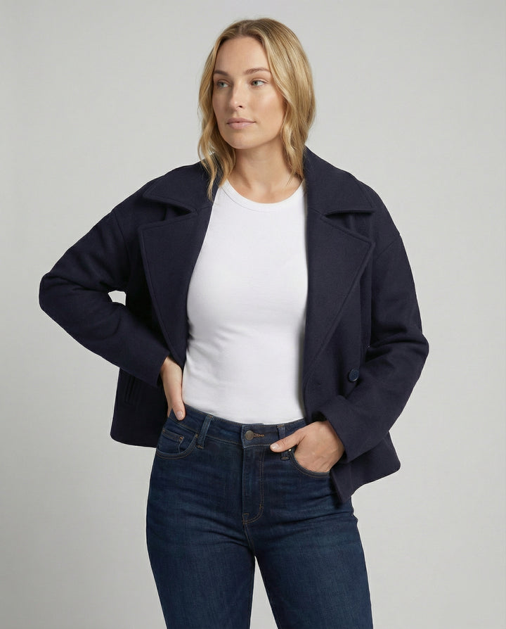 Kurz Doppelreiher Damenjacke