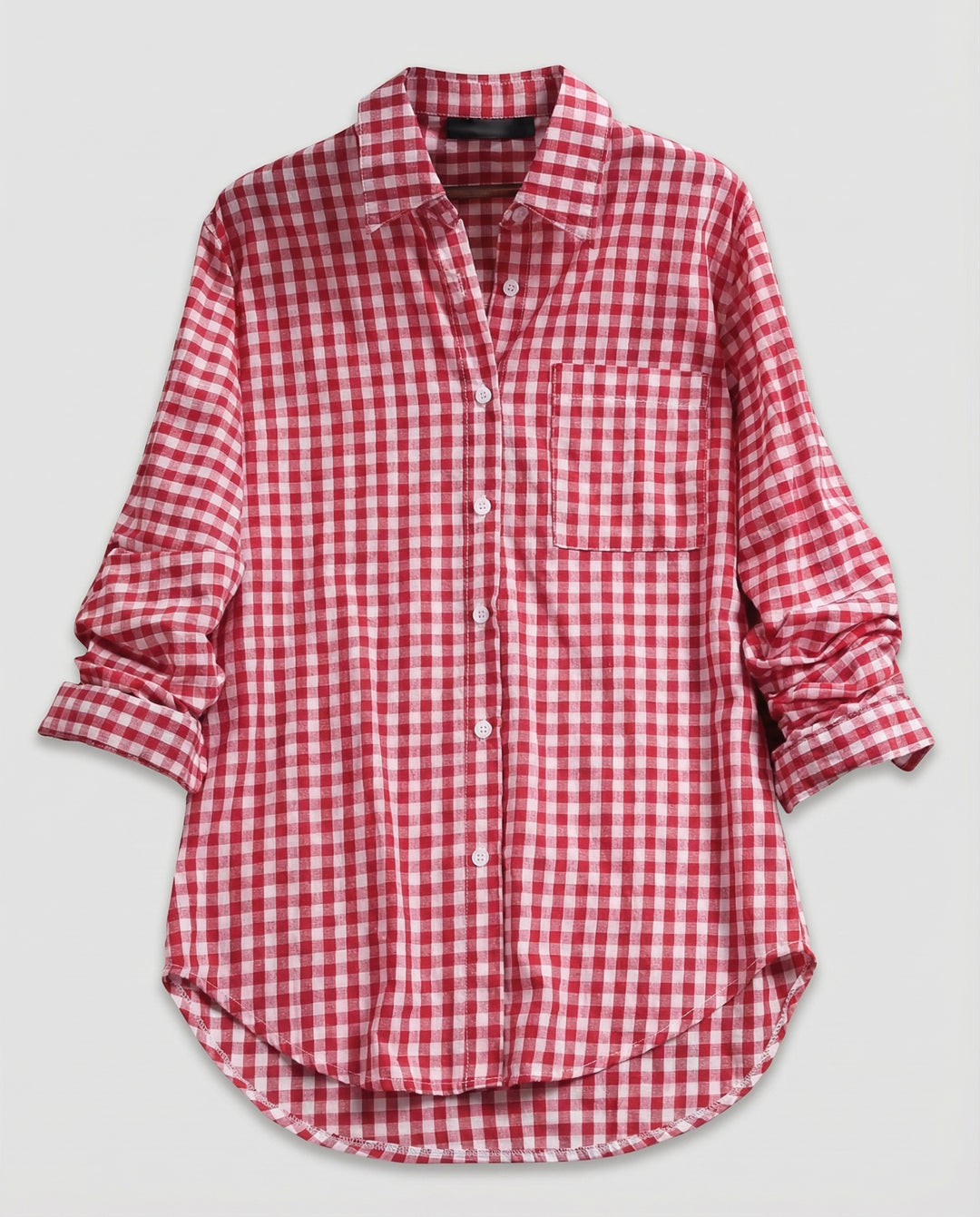 Damen Kariertes Hemd Oversize