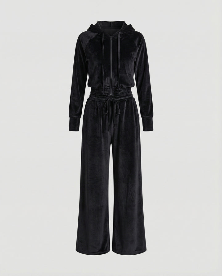 Minimalistischer Damen Fleece Zweiteiler