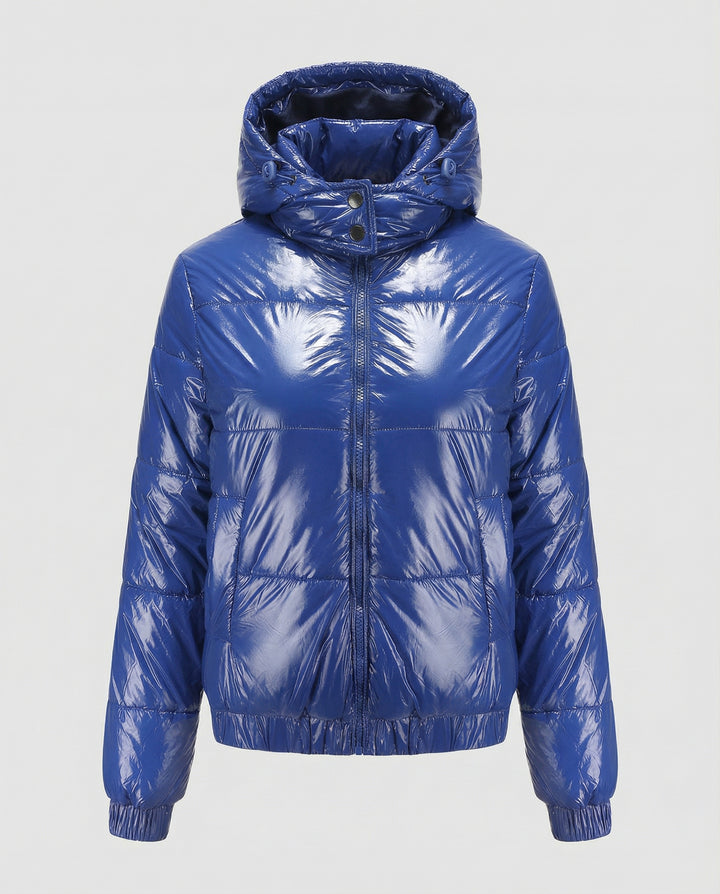 Glänzende Winterjacke Damen