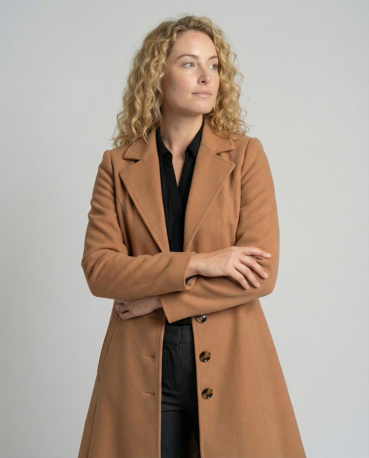 Eleganter Damen Wollmantel Winter