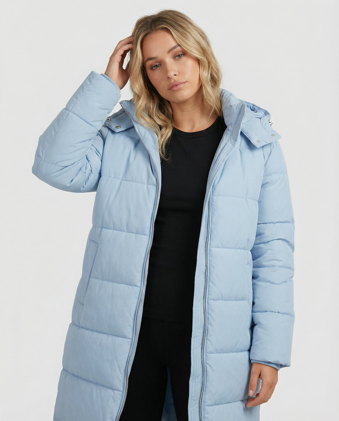 Taillierter Damen Steppmantel Winter