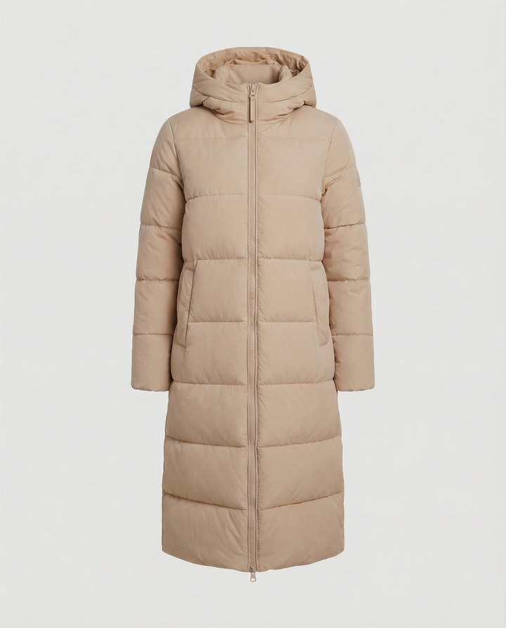 Taillierter Damen Steppmantel Winter