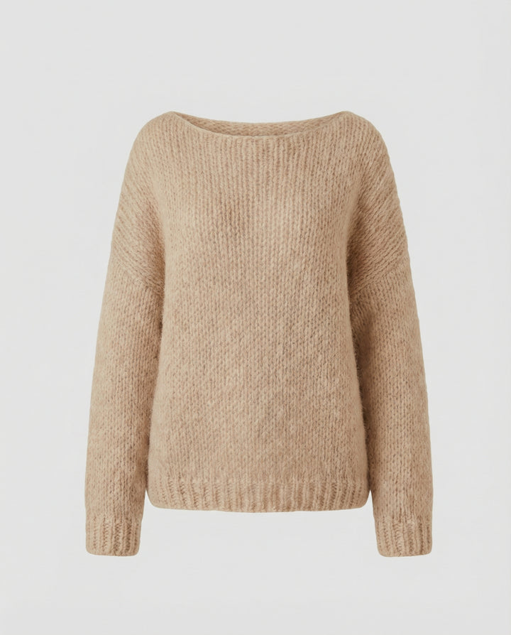 Oversized Pullover U Boot Ausschnitt