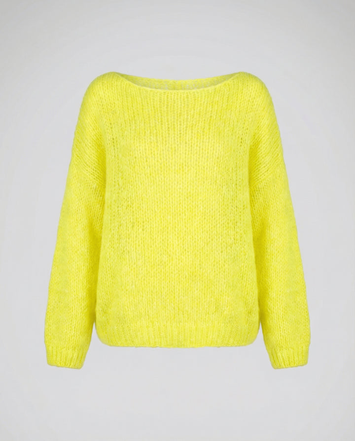 Oversized Pullover U Boot Ausschnitt