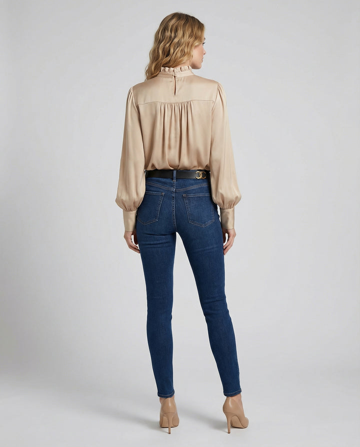 Herbst Langarm Top Damen