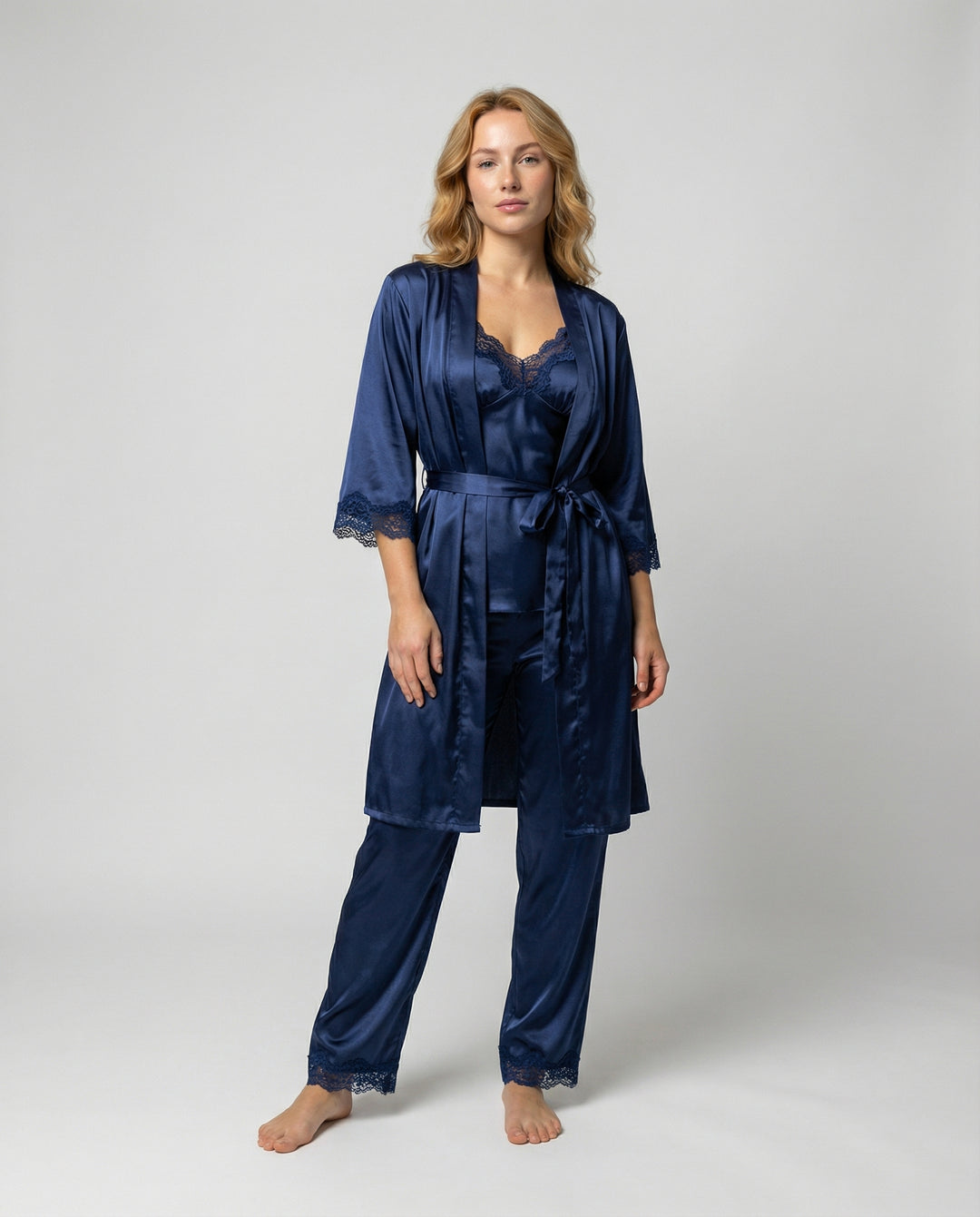 Luxuriöses Seiden Pyjama Set Damen