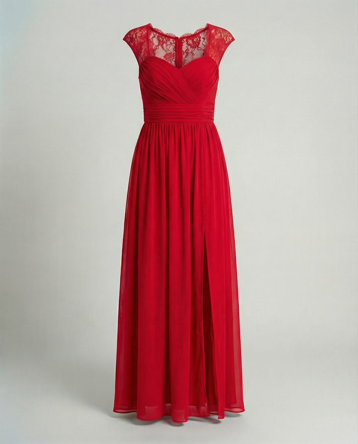 Abendkleid Damen V-Ausschnitt