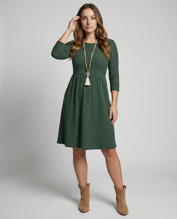 Strickkleid Lange Ärmel Damen