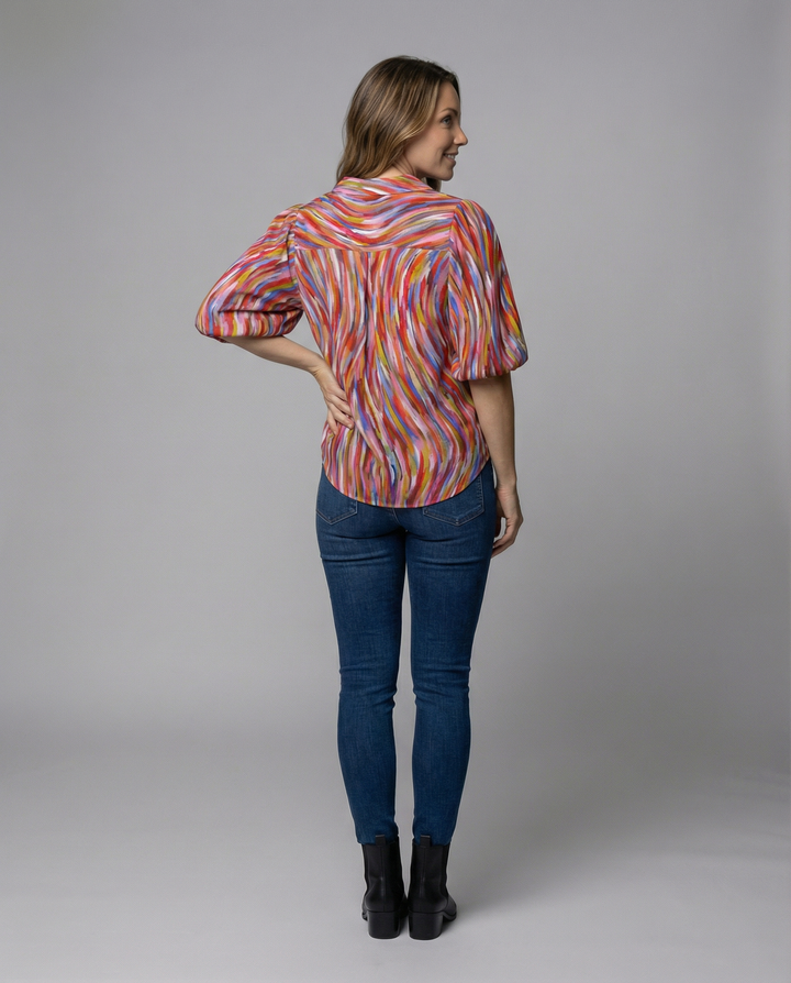 Elegante Boho Bluse Damen