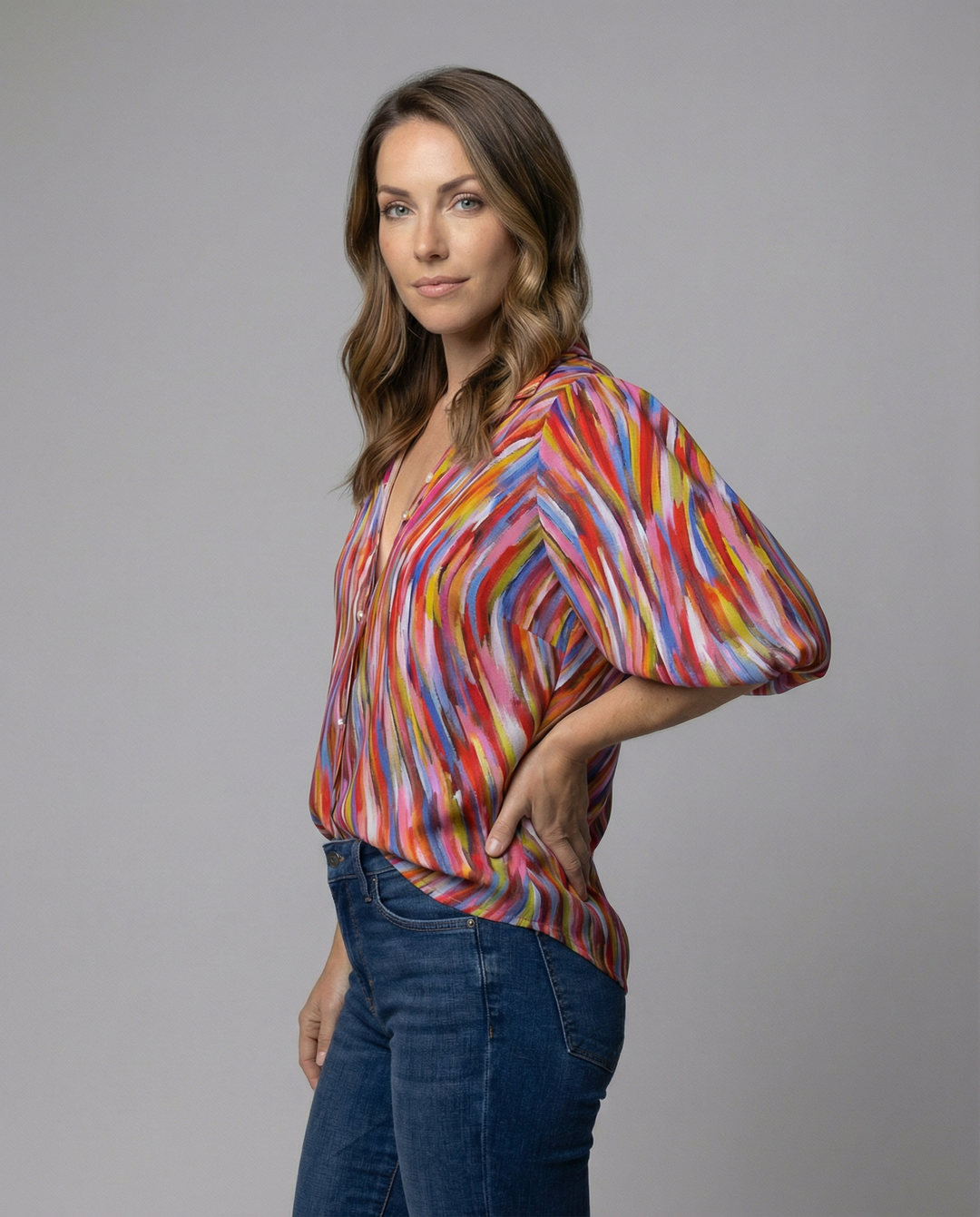 Elegante Boho Bluse Damen
